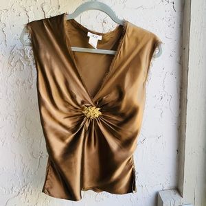 100% silk blouse